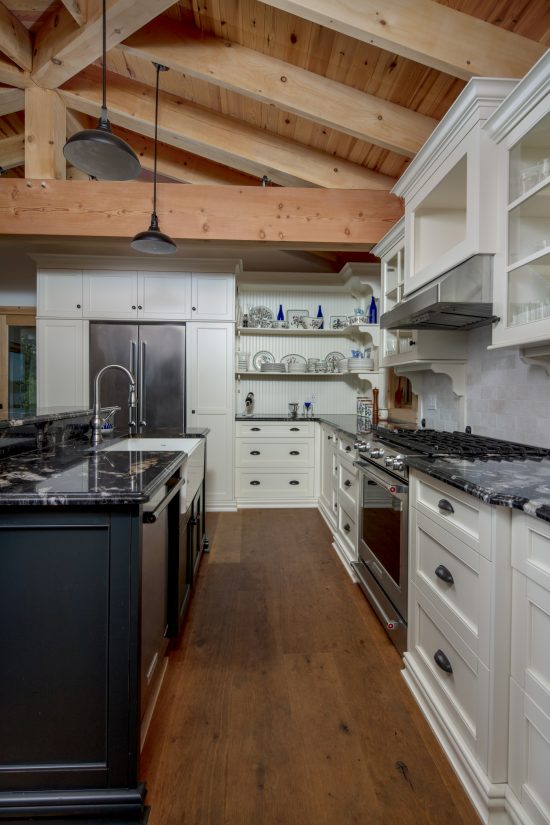 Normerica Timber Frame, Architects & Builders, Collaboration, Lakeside Cottage, Georgian Bay, Kitchen