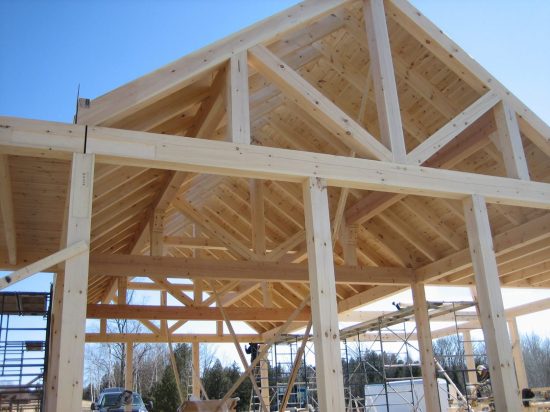 Normerica Timber Frame, Commercial Project, Cypress Mountain Day Lodge, West Vancouver, British Columbia, Ski Resort, Exterior, Construction