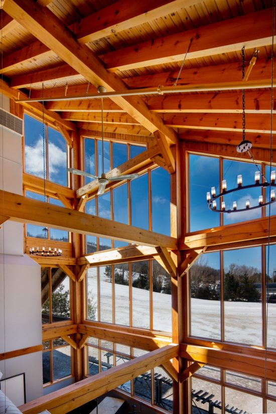 Normerica Timber Frames, Commercial Projects, Blue Mountain South Lodge, Interior, Collingwood, Ontario, Ski Resort, Clubhouse