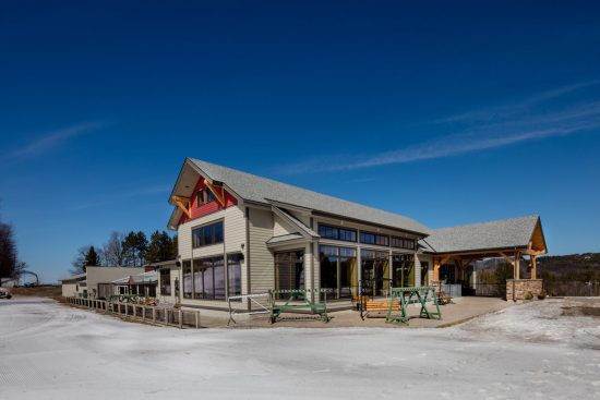 Normerica Timber Frames, Heights of Horseshoe, Ski & Country Club, Commercial Projects, Barrie, Ontario, Exterior, Clubhouse