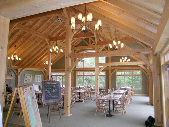 Normerica Timber Frames, Commercial Projects, Windermere Golf & Country Club, Muskoka, Ontario, Golf Clubhouse, Exterior