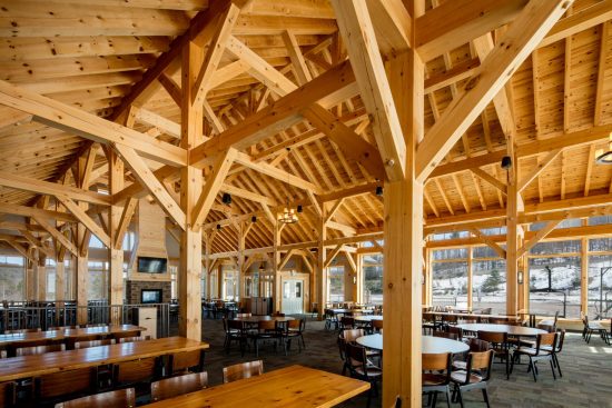 Normerica Timber Frames, Heights of Horseshoe, Ski & Country Club, Commercial Projects, Barrie, Ontario, Interior, Clubhouse