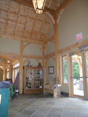 Normerica Timber Frames, Commercial Projects, Windermere Golf & Country Club, Muskoka, Ontario, Golf Clubhouse, Exterior