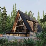 A Frame House Plans A Frame Cabin Plans The Highland 4100 Exterior Side Front | Normerica Timber Homes