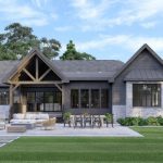 Urban Bungalow Timber House Plan | The Brighton 4104 | Normerica exterior rear outdoor entertaining
