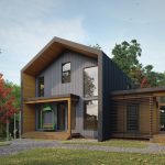 Scandinavian Cabin The Osler 4132 Exterior Front Normerica Timber Homes